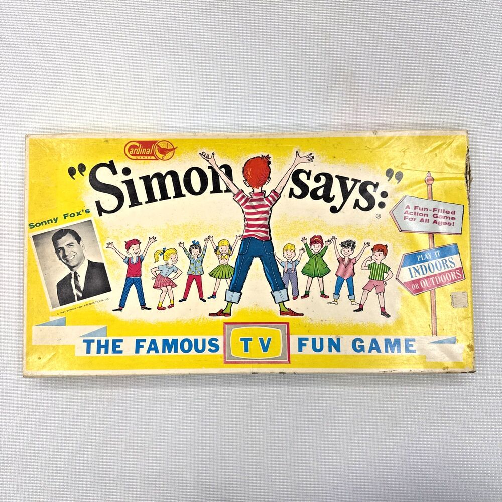 Vintage 1964 Sonny Fox's "Simon Says" TV Fun Game RARE Cardinal Games #1065